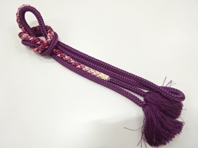 JAPANESE KIMONO / HANDTIED OBIJIME CORD